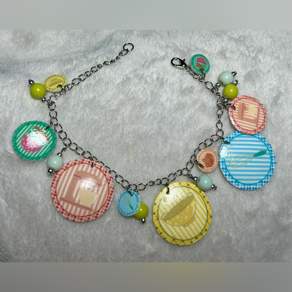 Cake Time Bakery Inspired Charm Bracelet